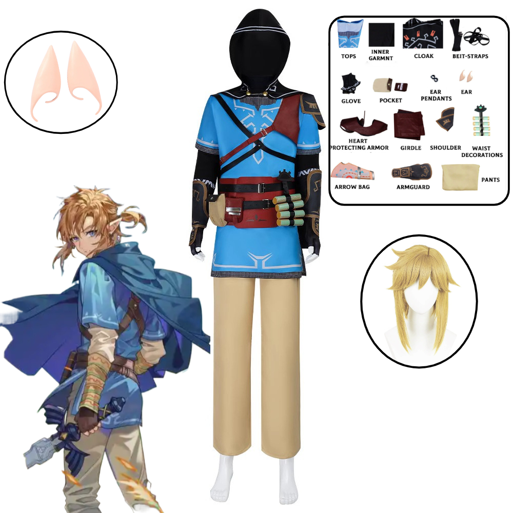 Kids Cosplay Anime - Link Cosplay Costume Game Tears of
