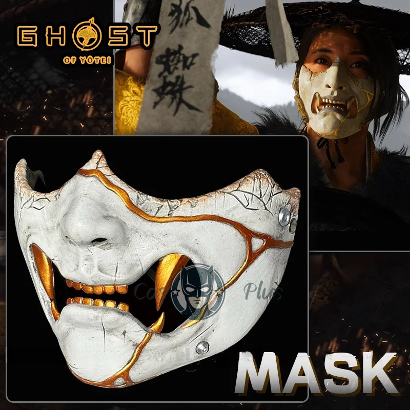 Anime Cosplay Ladies - Game Ghost of Yotei Atsu Mask