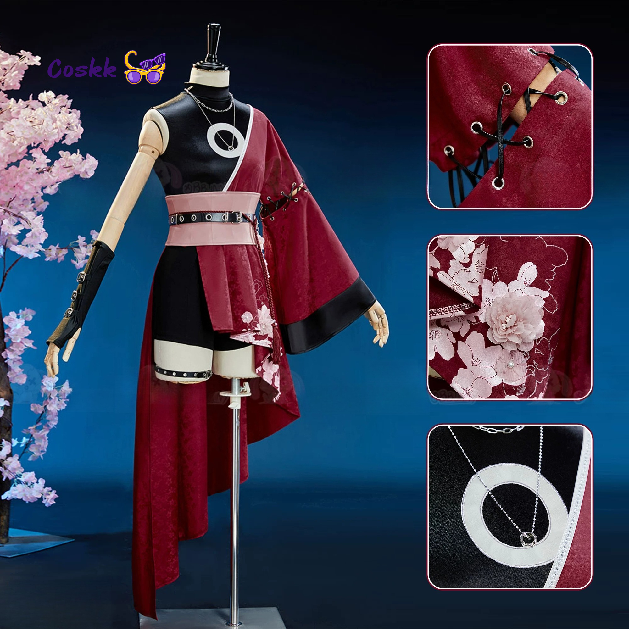 Anime Cosplay Maid - Newly Haruno Cos Sakura Cosplay costume