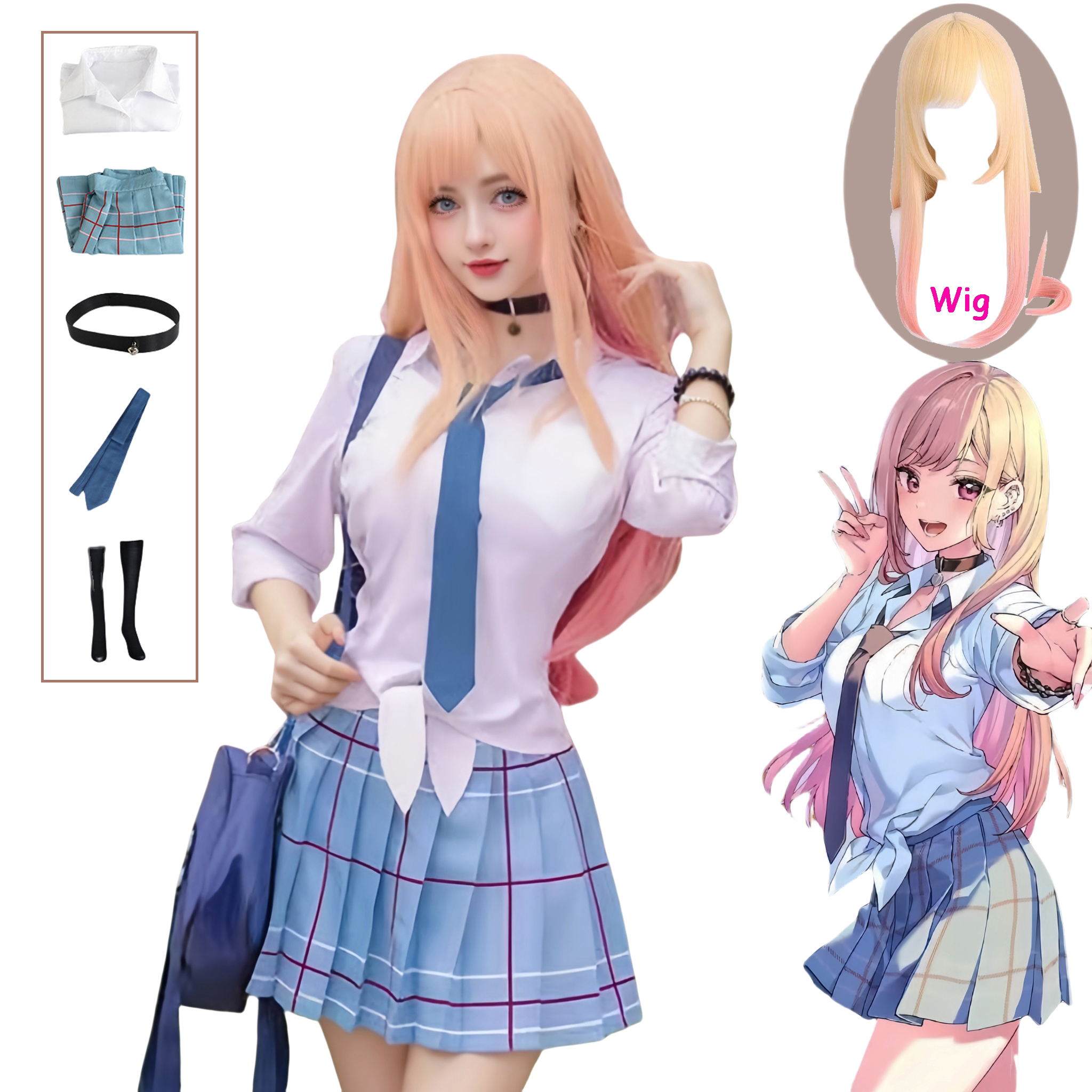 Anime Cosplay Kakegurui - Kitagawa Marin Cosplay Anime Kitagawa Marin