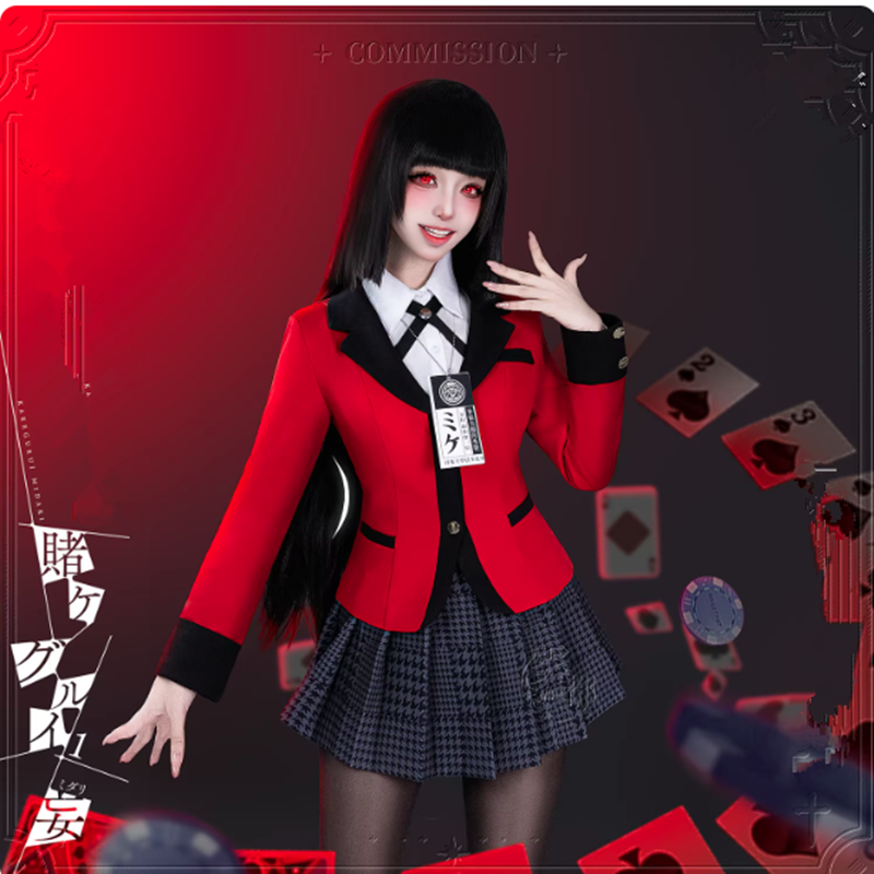 Anime Cosplay Kakegurui - Jabami Yumeko Cosplay Costume Kakegurui Halloween
