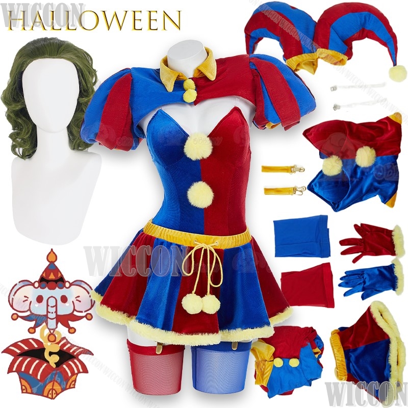 Anime Cosplay Outfits Female - Magical Circus Joker Girl Cosplay Costume