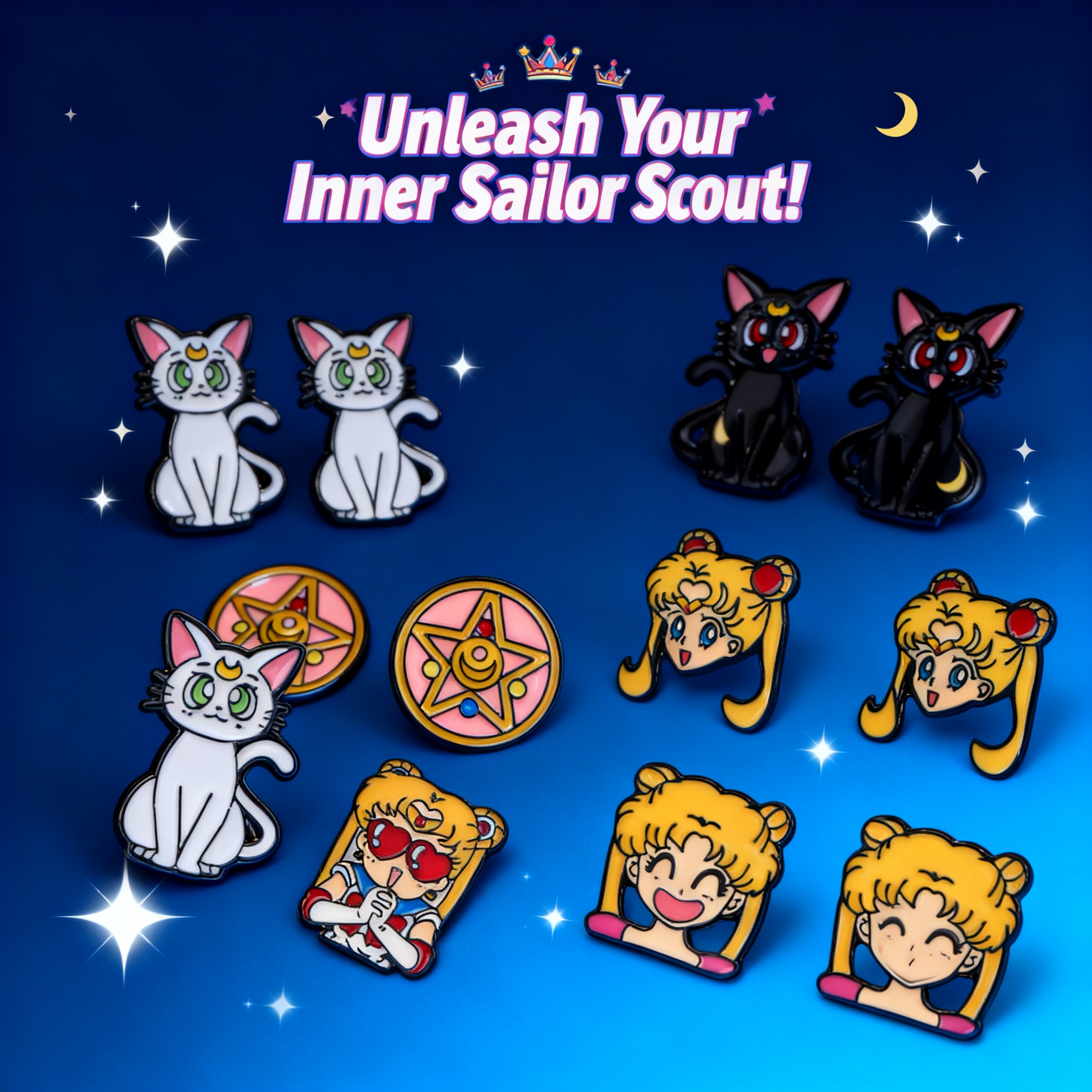 Anime Cosplay Korean Girl - Cute Black Cat Earrings for Women