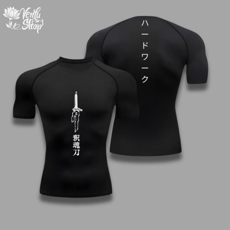 Black Clover Grimoire - Toji Compression Shirt Sportswear Gymwear Gym