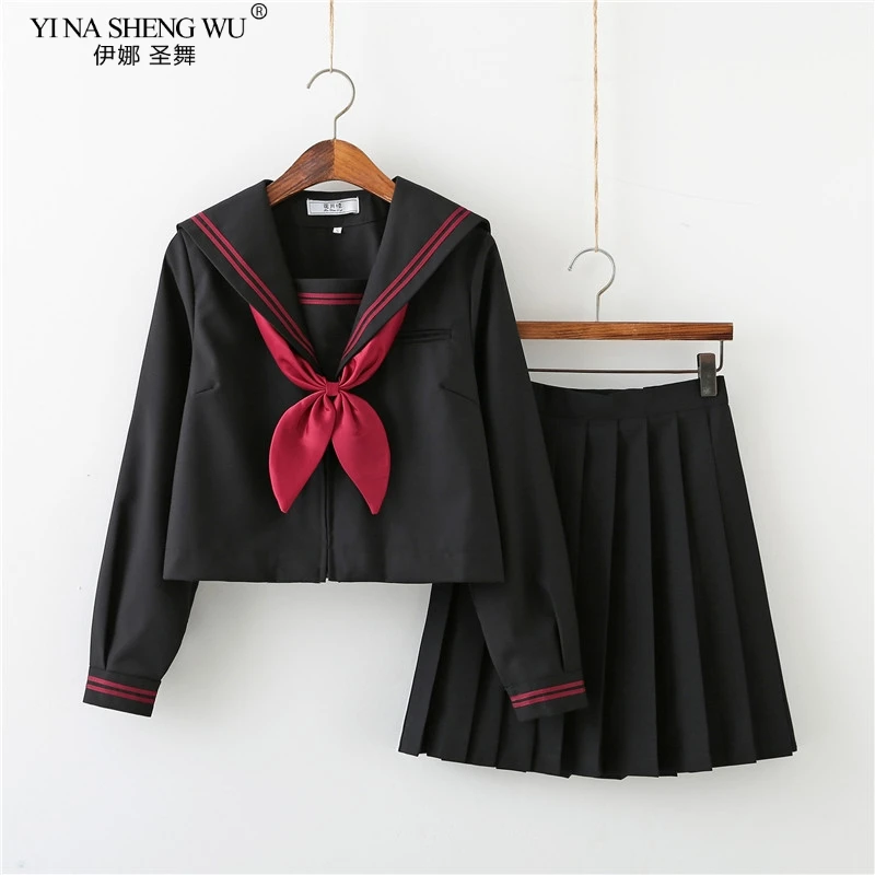 BLACK Orthodox College Style J - Anime Cosplay Korean Girl ulasan dan harga