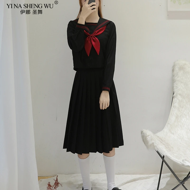BLACK Orthodox College Style J - Anime Cosplay Korean Girl ulasan dan harga