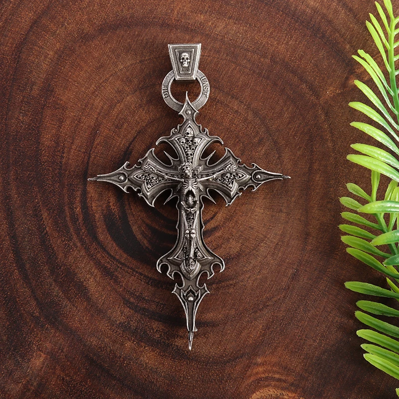 Vintage Gothic Skull Jesus Cro - Black Clover Grimoire ulasan dan harga