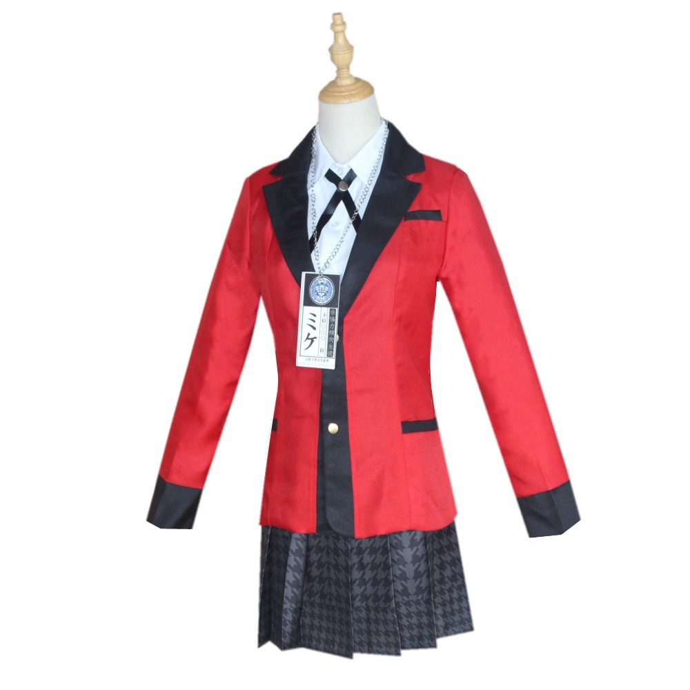 Jabami Yumeko Cosplay Costume  - Anime Cosplay Kakegurui ulasan dan harga