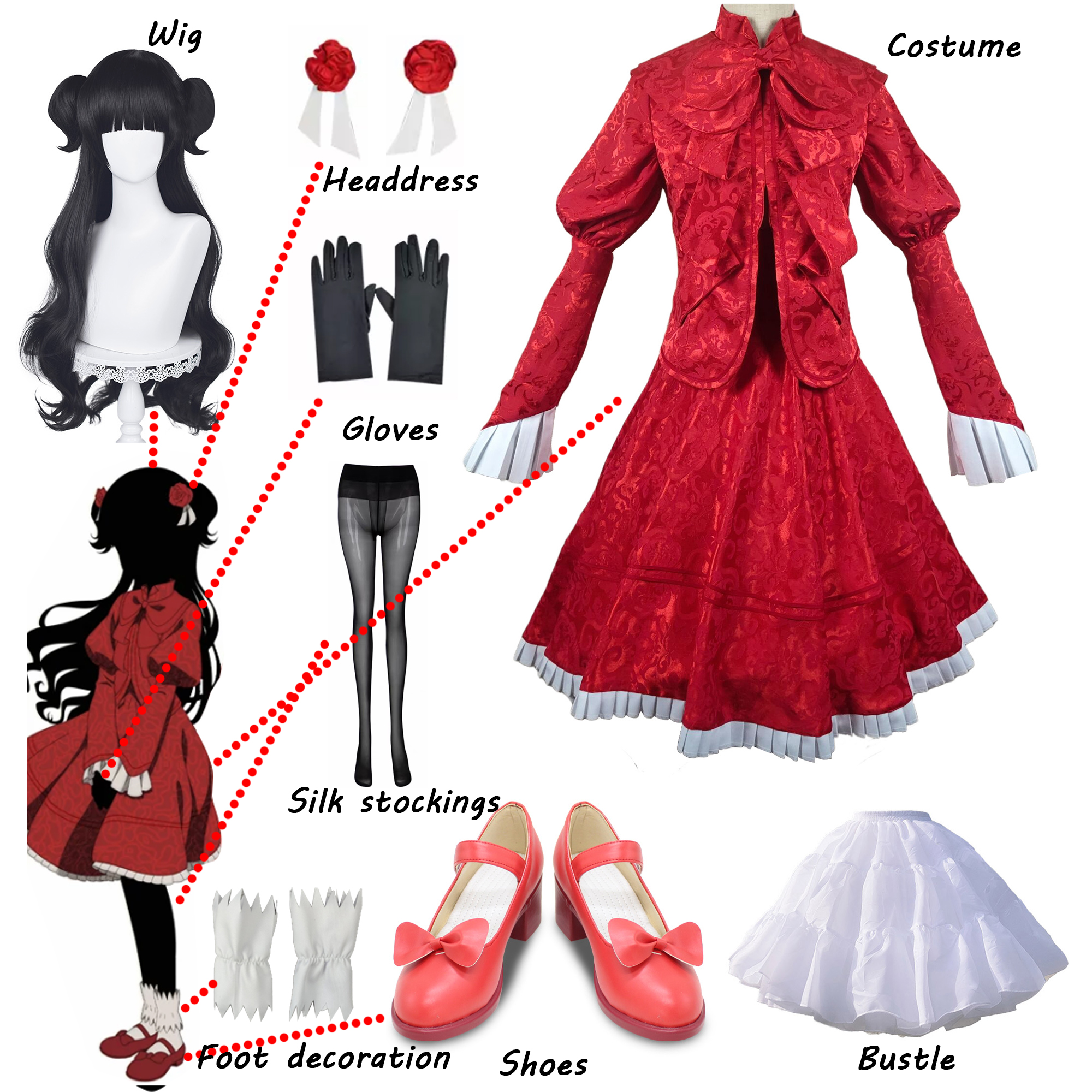 Anime Shadows House Kate Cospl - Anime Cosplay Maid ulasan dan harga