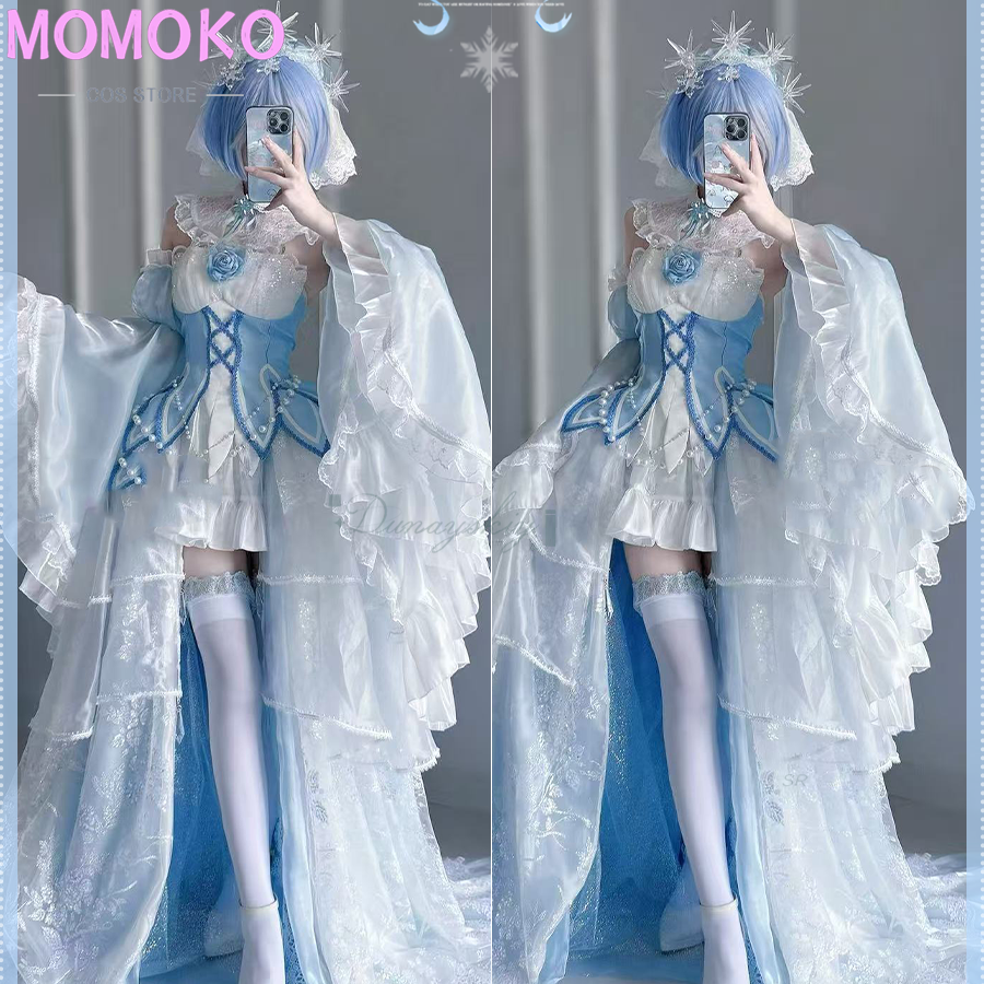Anime Re:Zero Ramu Gorgeous Un - Re Zero Rem Wig ulasan dan harga