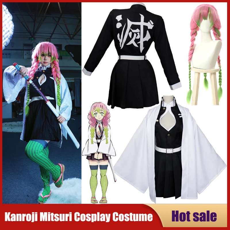 Anime Kanroji Mitsuri Cosplay  - Kids Cosplay Anime ulasan dan harga