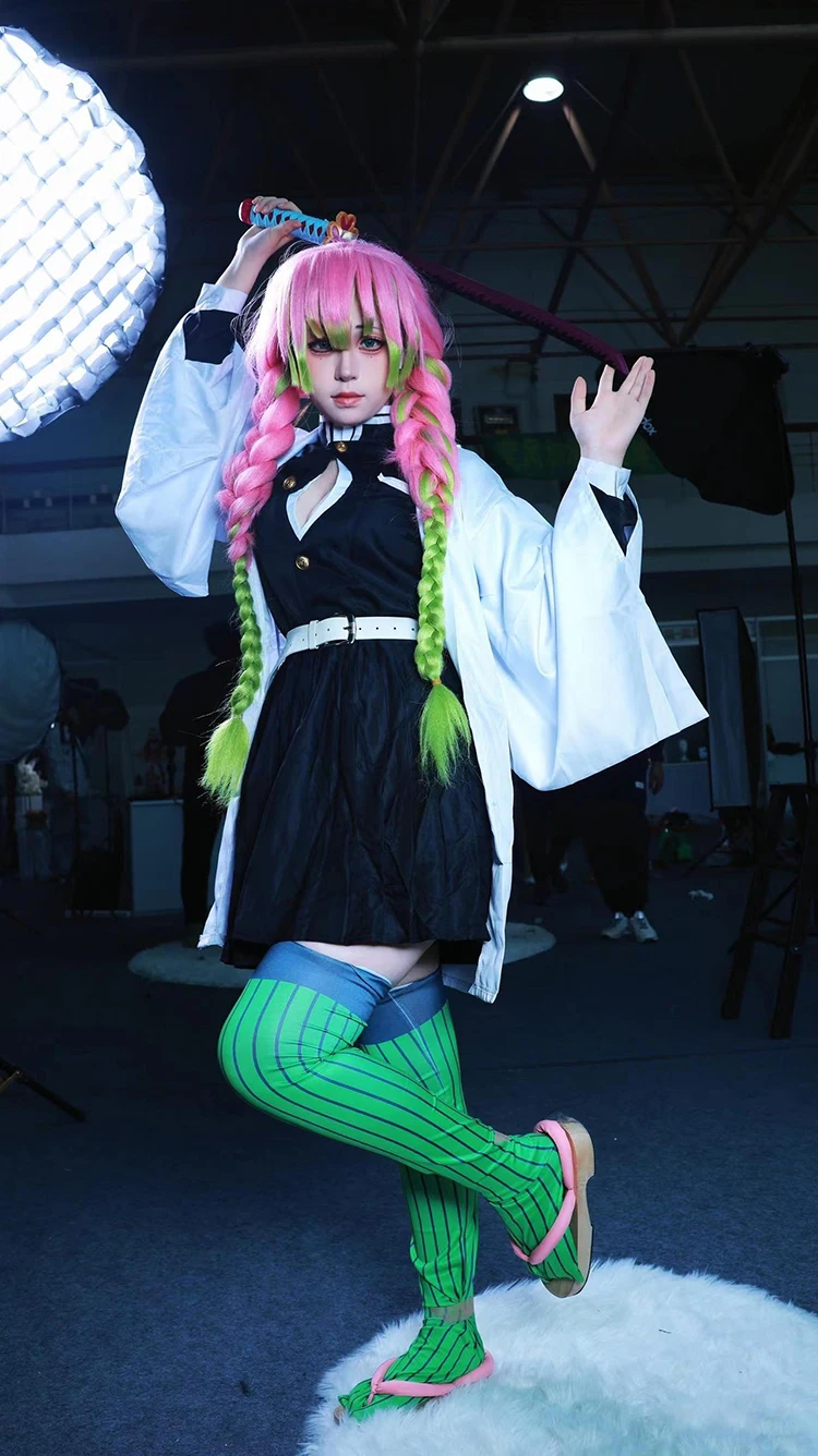 Anime Kanroji Mitsuri Cosplay  - Kids Cosplay Anime ulasan dan harga