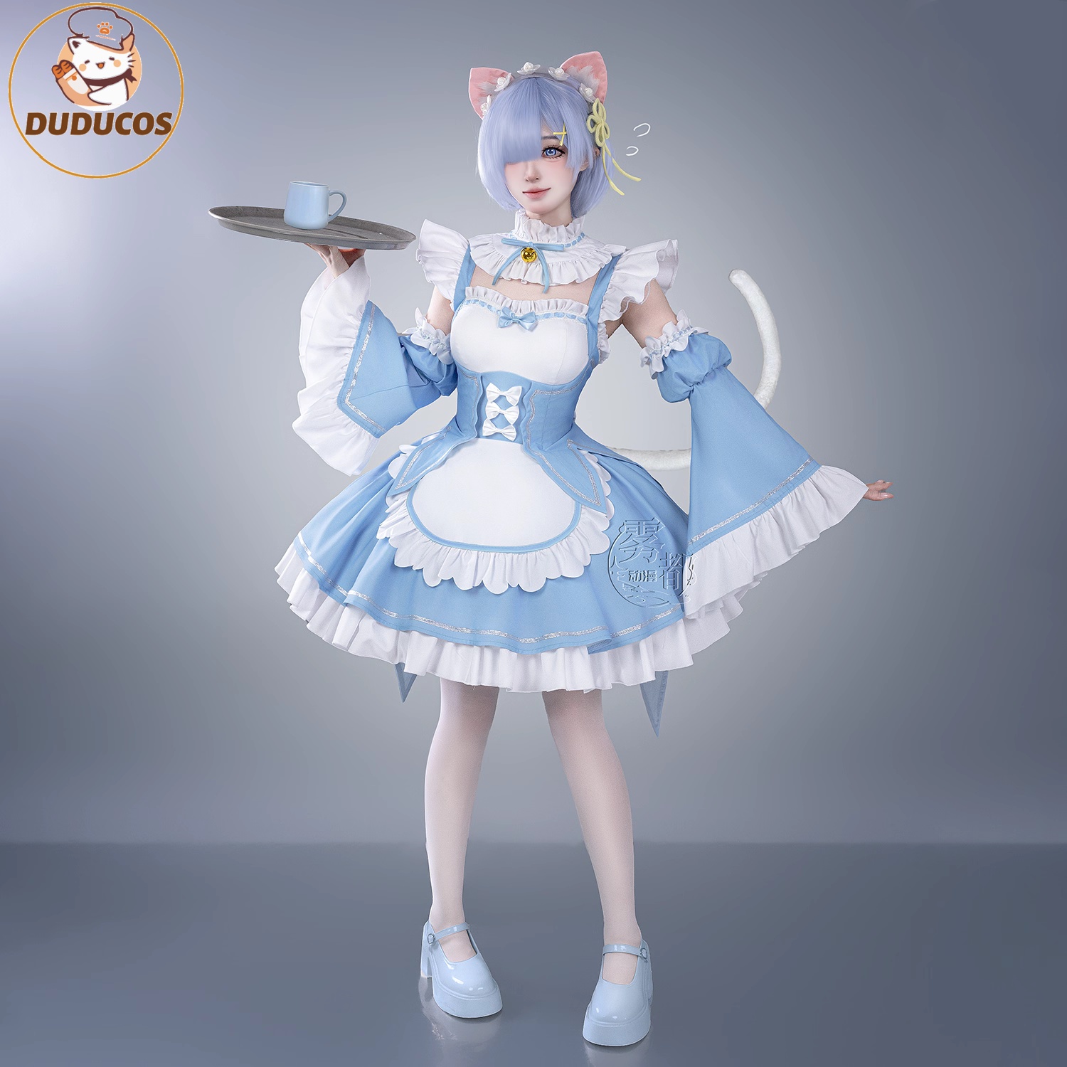 DUDU SR Re:Life in a different - Re Zero Rem Wig ulasan dan harga