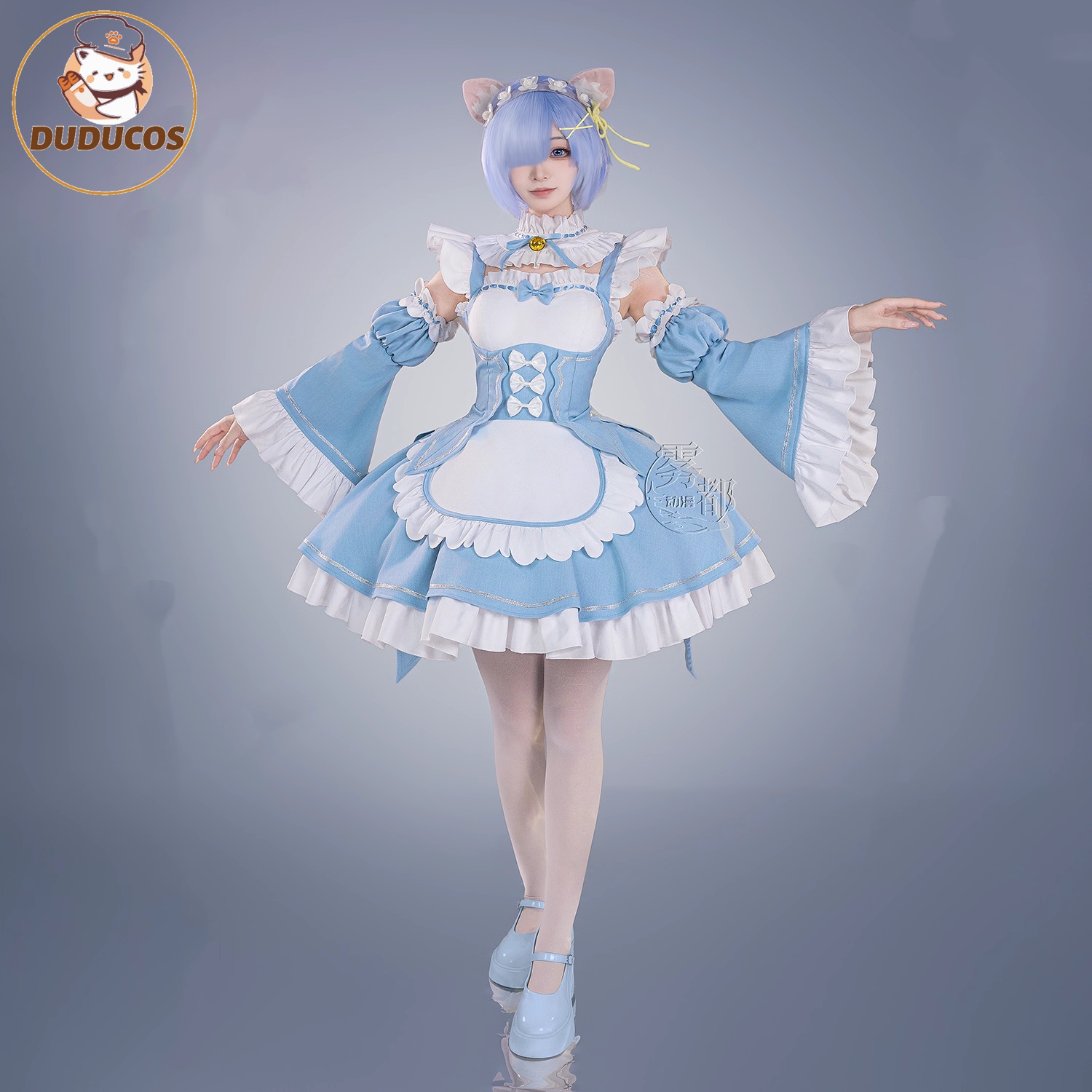 DUDU SR Re:Life in a different - Re Zero Rem Wig ulasan dan harga