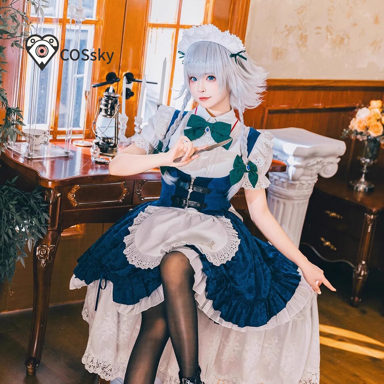 Izayoi Sakuya Touhou Project C - Anime Cosplay Maid ulasan dan harga