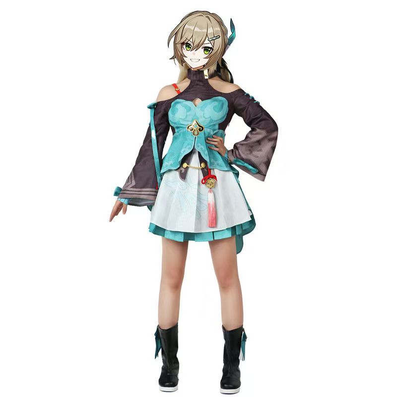 Qingque Cosplay Costume Anime  - Anime Cosplay Kostüm ulasan dan harga