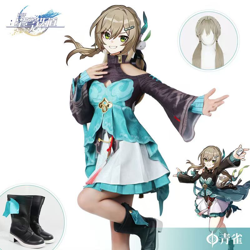 Qingque Cosplay Costume Anime  - Anime Cosplay Kostüm ulasan dan harga