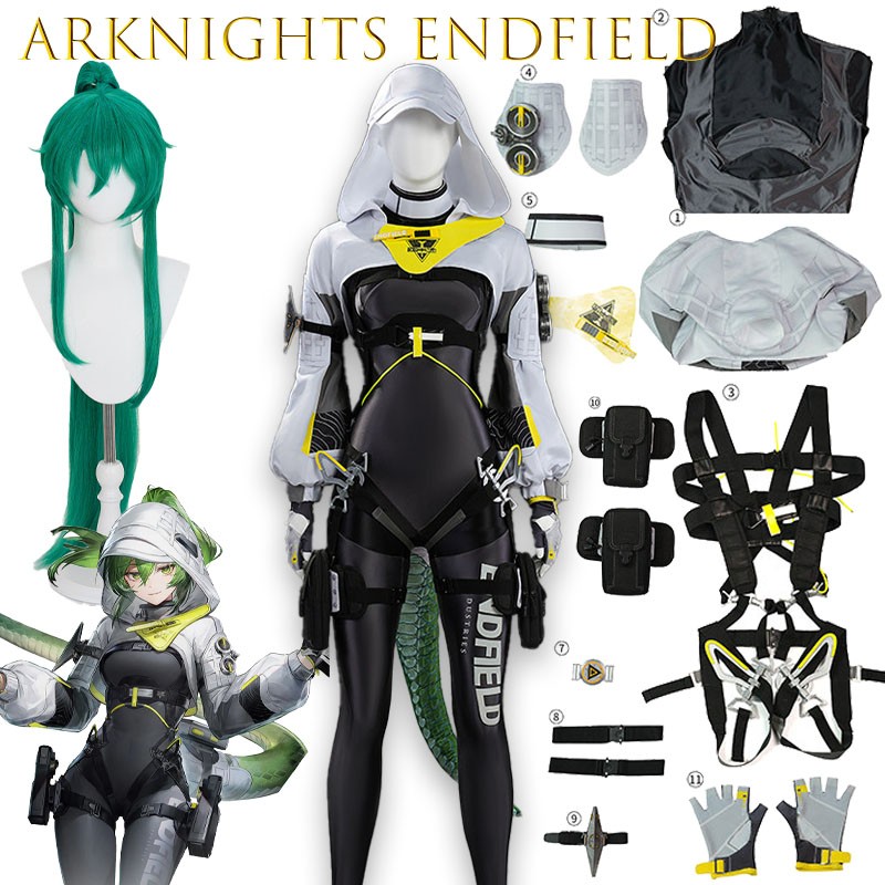 Arknights Endfield fluorite Co - Anime Cosplay Outfits Female ulasan dan harga