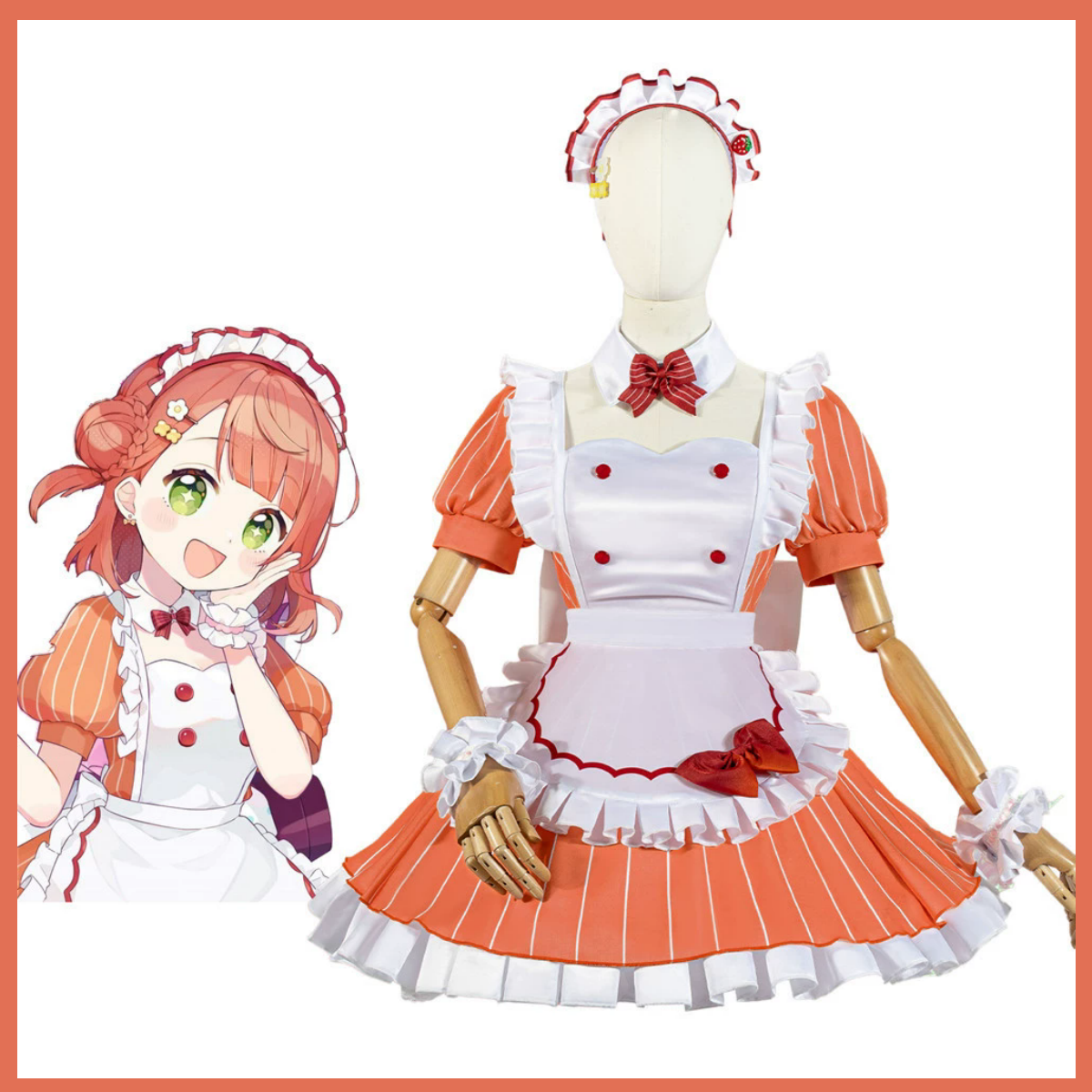 Maid Dress Lolita Skirt Wig Wo - Anime Cosplay Maid ulasan dan harga
