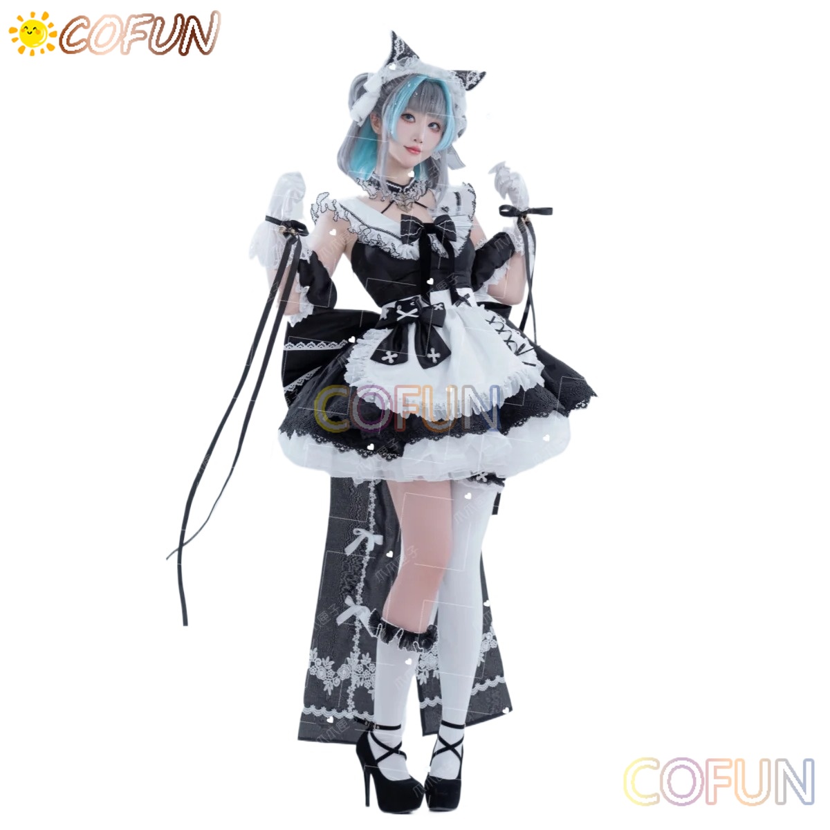 COFUN Game Azur Lane Cheshire  - Anime Cosplay Maid ulasan dan harga