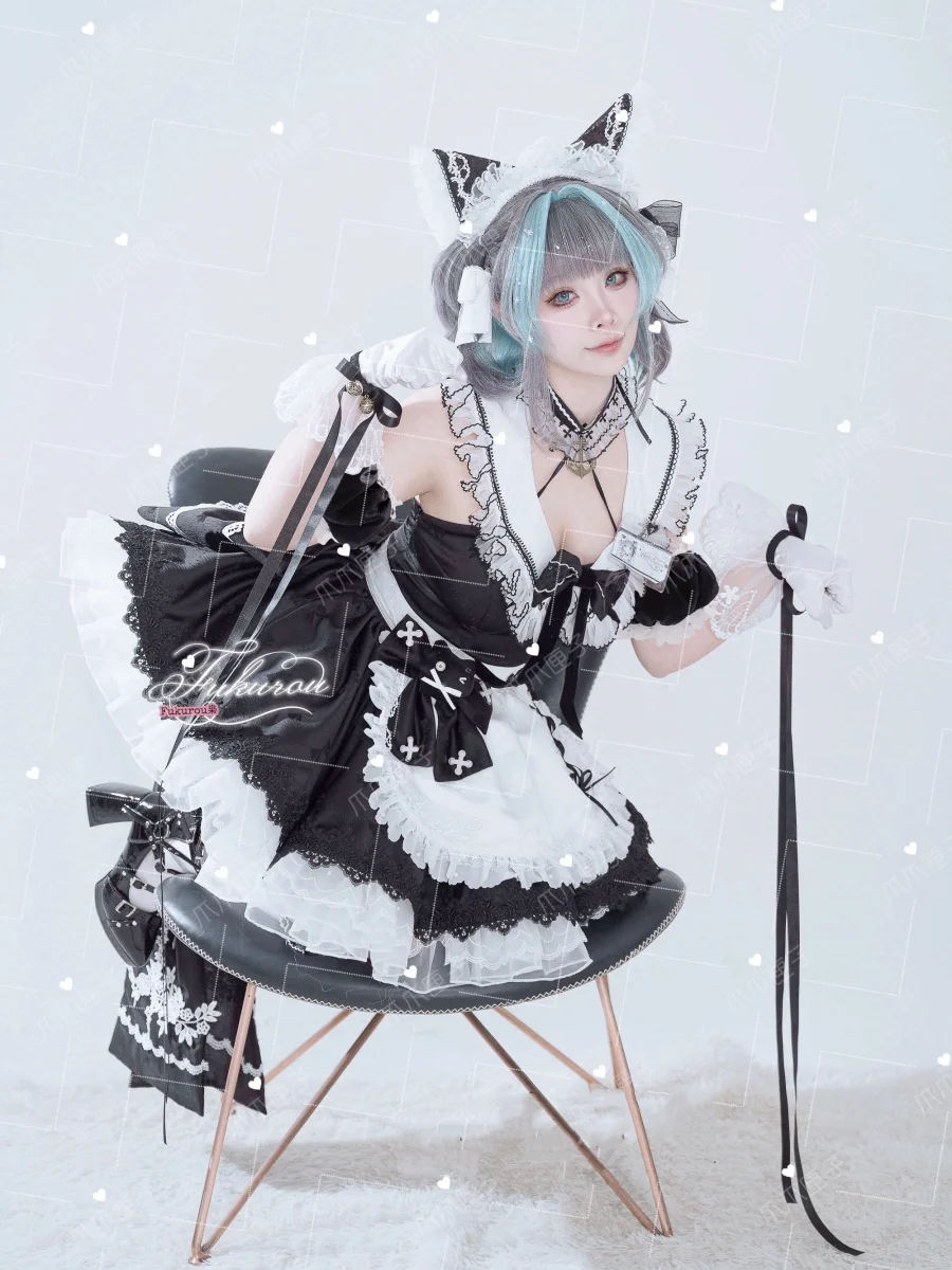 COFUN Game Azur Lane Cheshire  - Anime Cosplay Maid ulasan dan harga