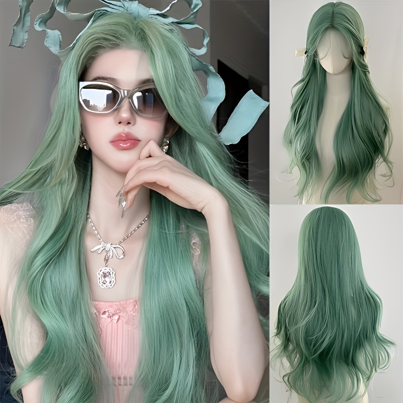 Women's Long Curly Synthetic W - Anime Cosplay Korean Girl ulasan dan harga