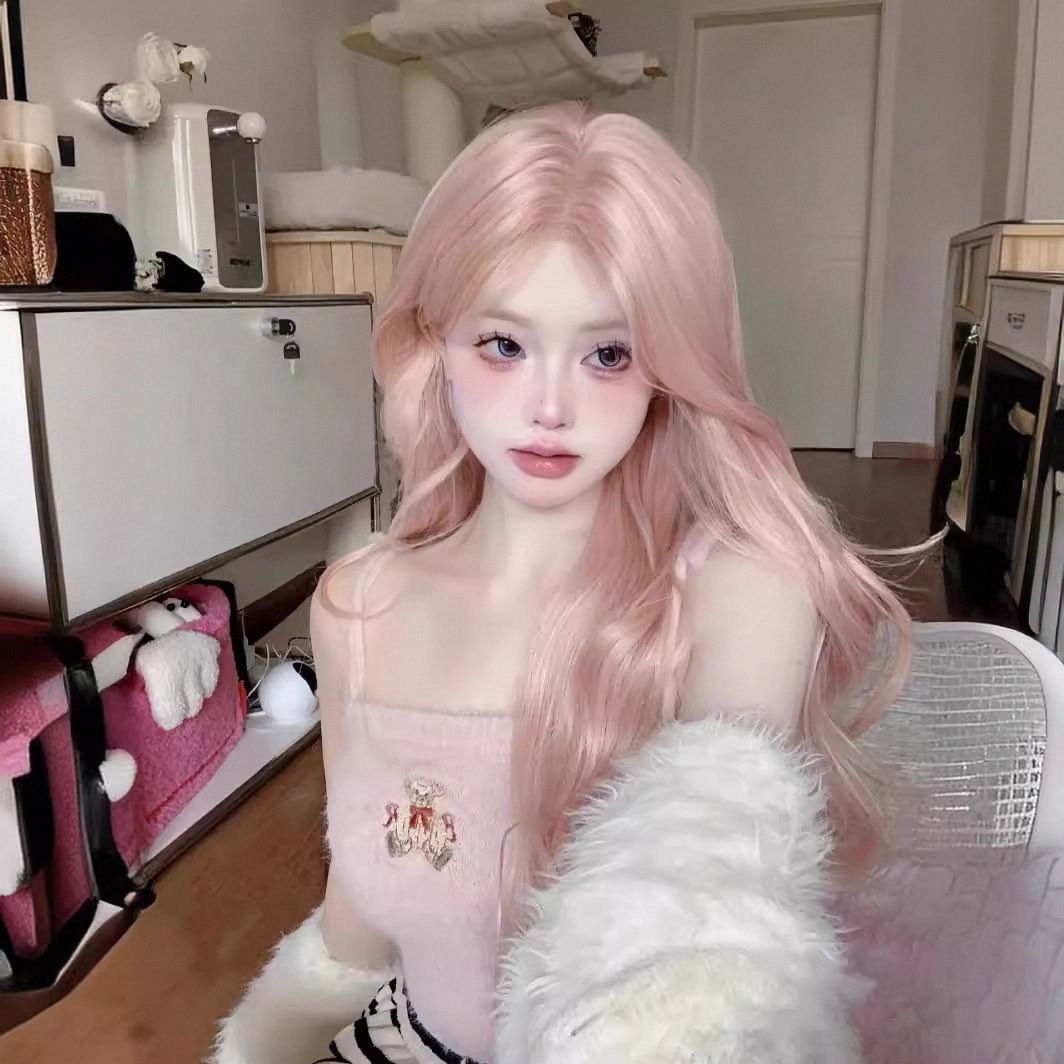 Women's Long Curly Synthetic W - Anime Cosplay Korean Girl ulasan dan harga