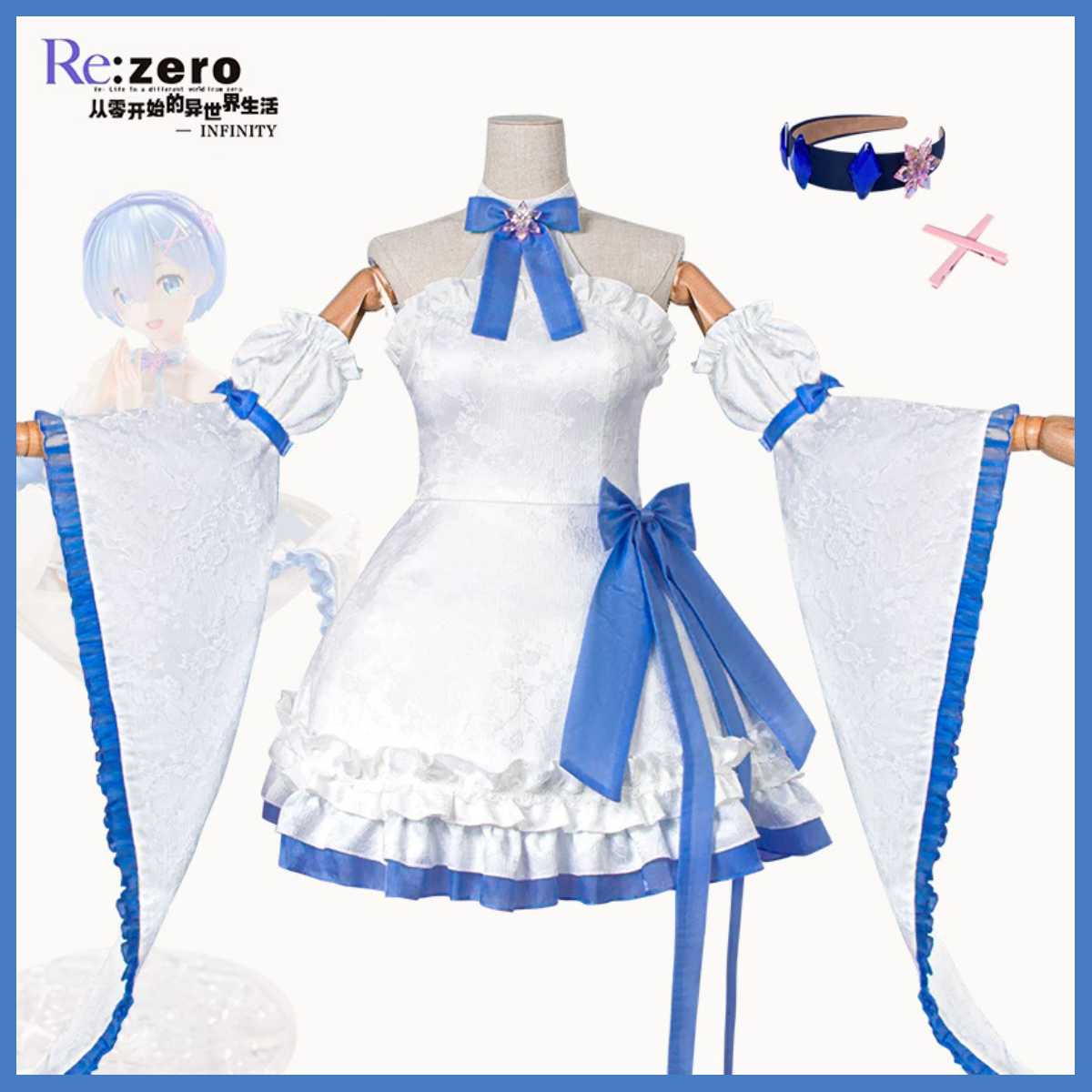XqAnime Re:Life in A Different - Re Zero Rem Wig ulasan dan harga
